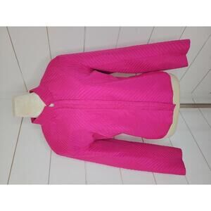Vintage Silk Club Collection large pink jacket